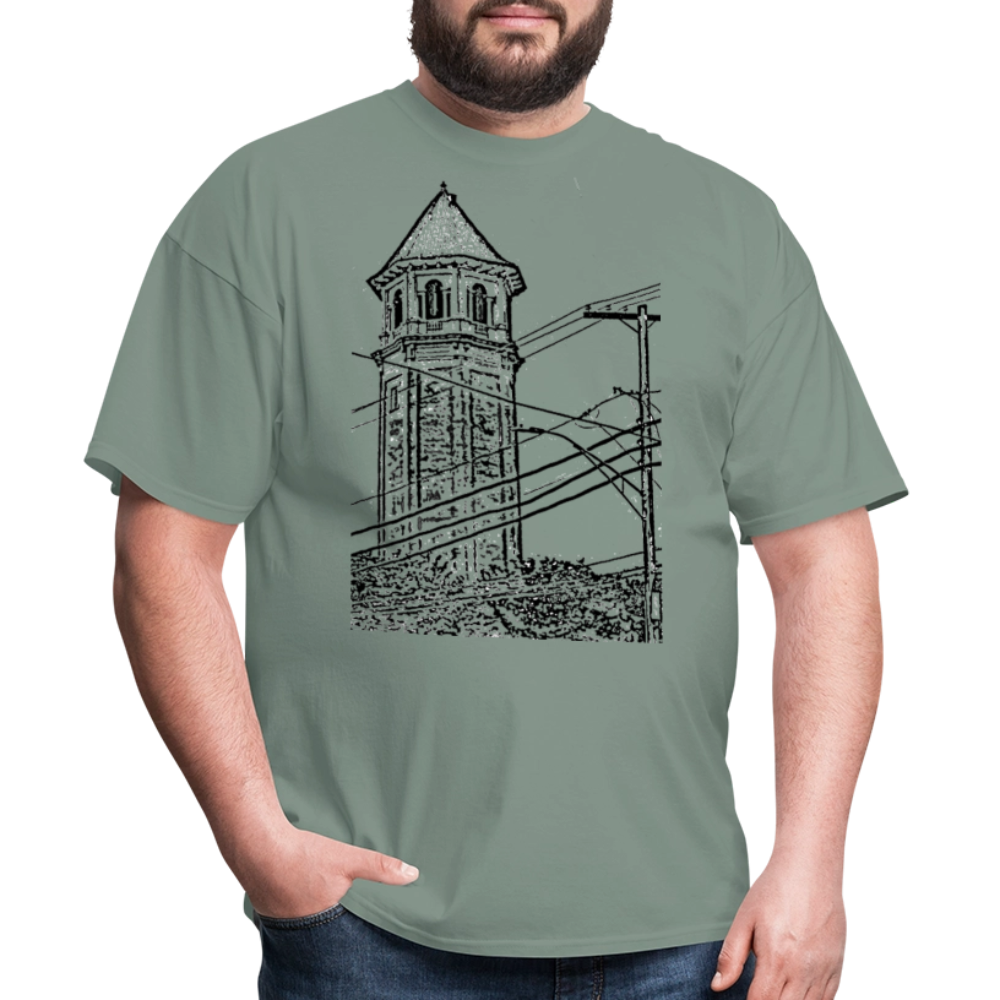 Roland Water Tower Unisex T-Shirt - sage