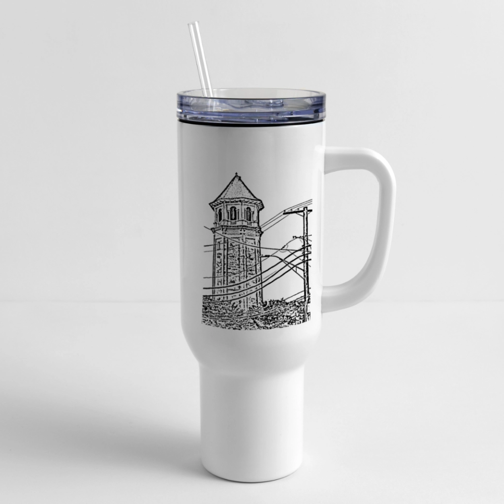 Roland Water Tower Travel 40oz Drink - white