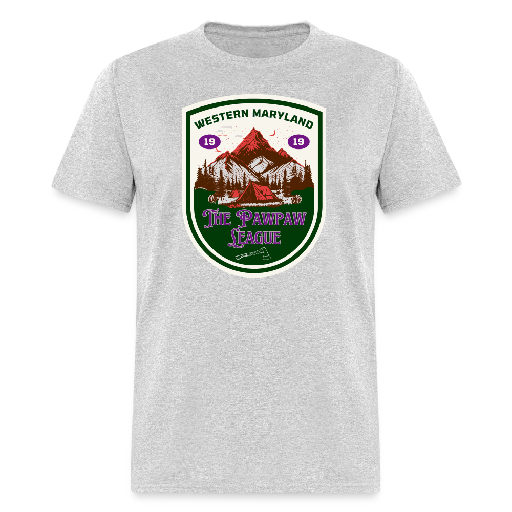 Port Righ logo T-Shirt - heather gray