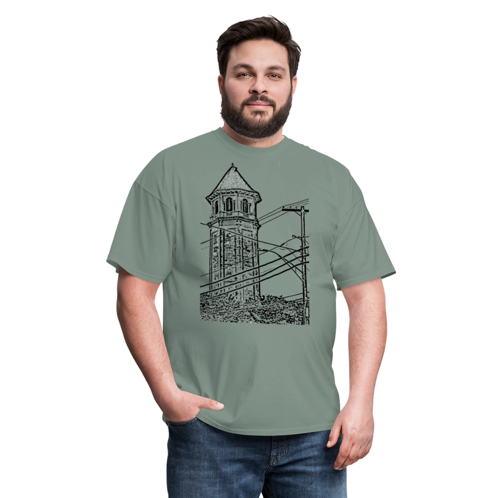 Roland Water Tower Unisex T-Shirt - sage