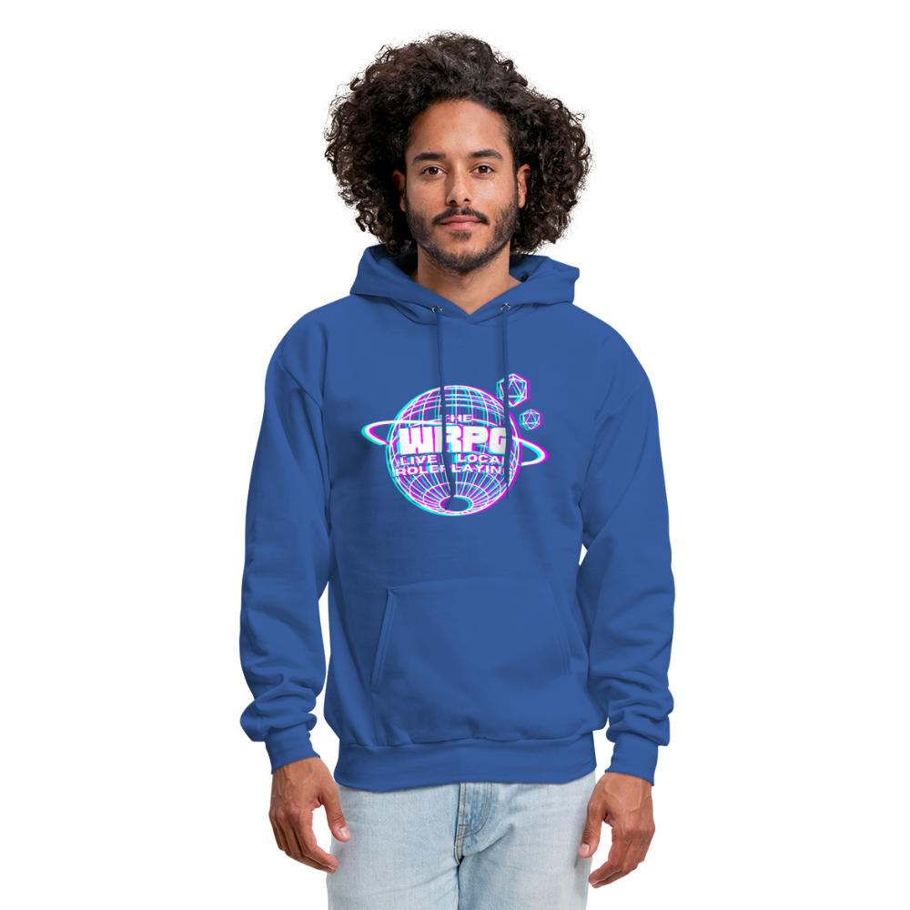 the WRPG 3d white Hoodie - royal blue