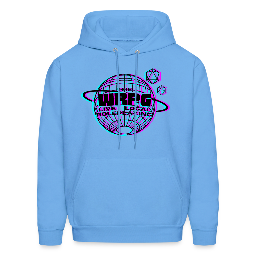 the WRPG logo 3d black Hoodie - carolina blue