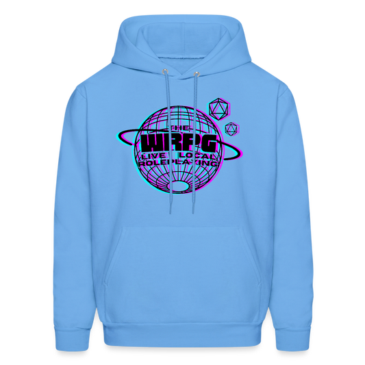 the WRPG logo 3d black Hoodie - carolina blue