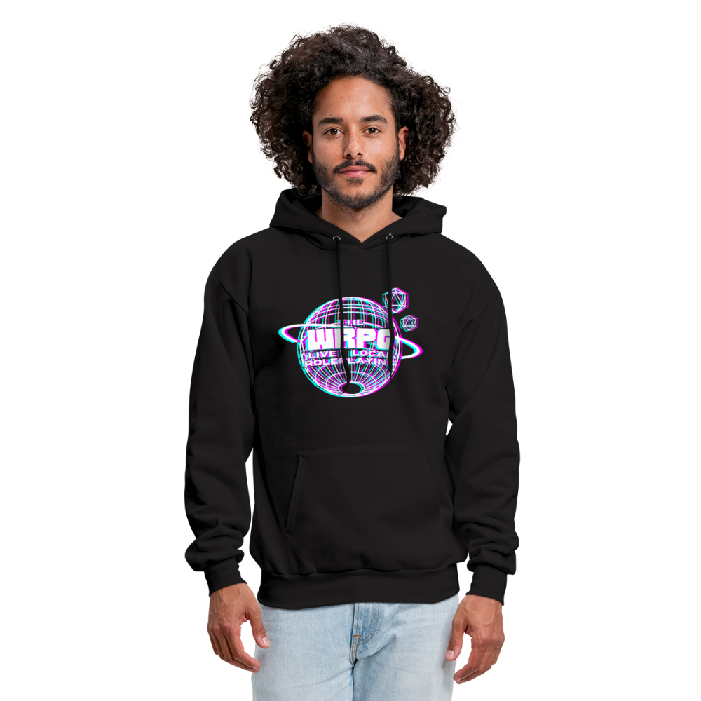 the WRPG 3d white Hoodie - black