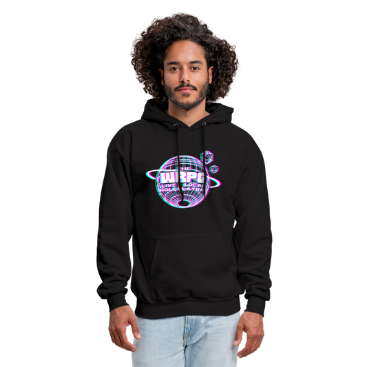 the WRPG 3d white Hoodie - black