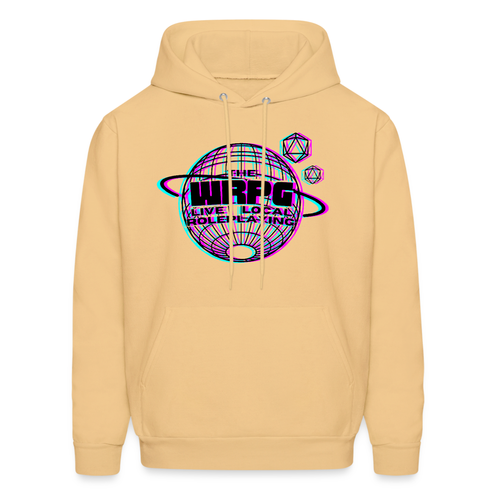 the WRPG logo 3d black Hoodie - light gold 