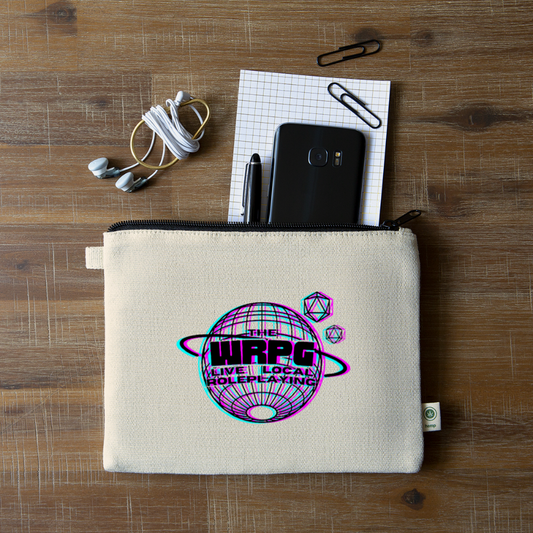 the WRPG 3d logo black Carry All Pouch - natural