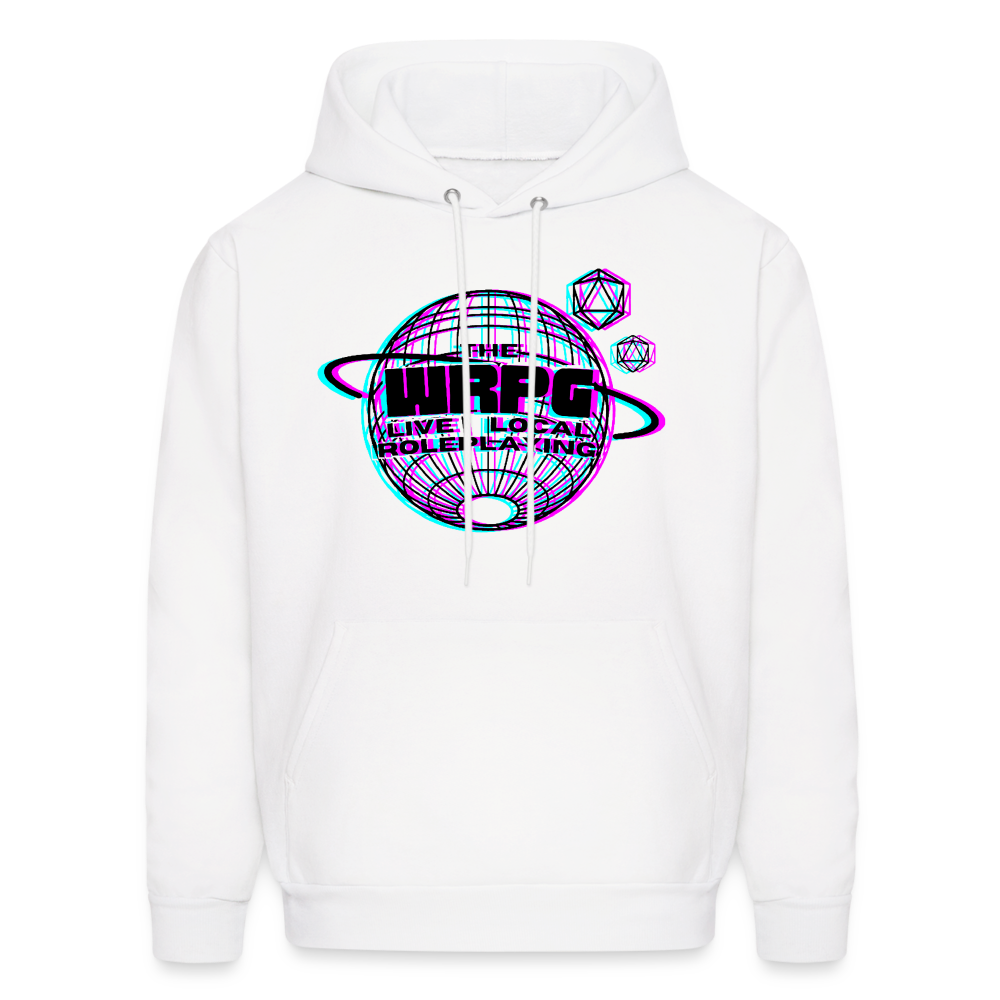 the WRPG logo 3d black Hoodie - white