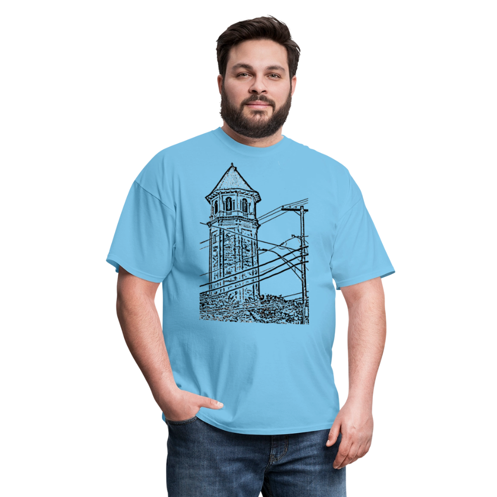 Roland Water Tower Unisex T-Shirt - aquatic blue