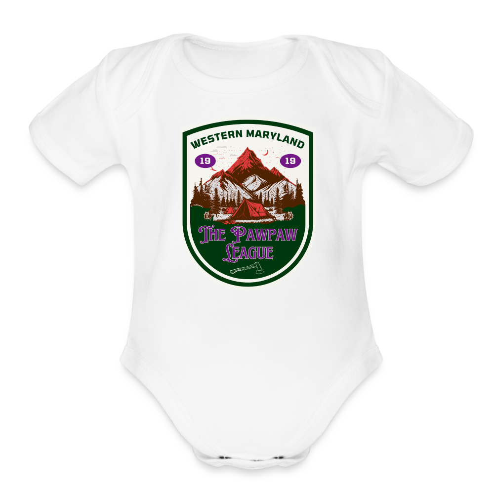 The Pawpaw League Logo Baby - white