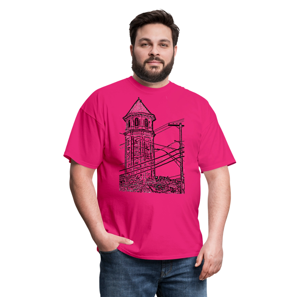 Roland Water Tower Unisex T-Shirt - fuchsia