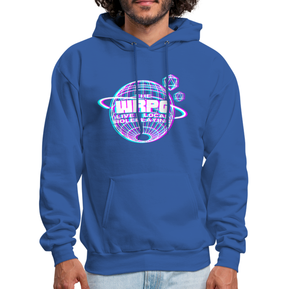 the WRPG 3d white Hoodie - royal blue