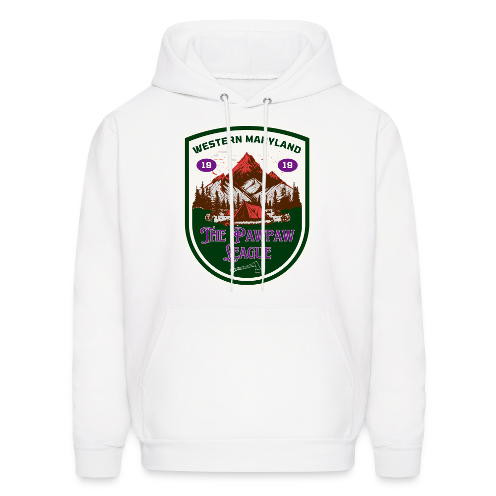 The Pawpaw League Logo white Hoodie - white
