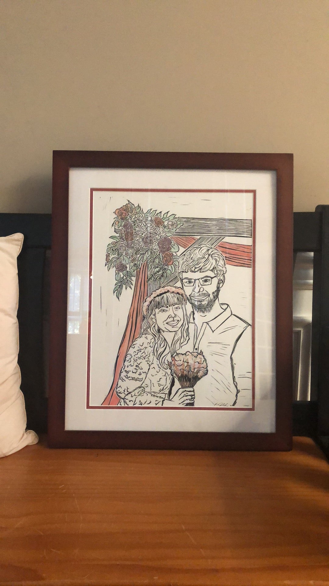 Human portrait size 11x14inches