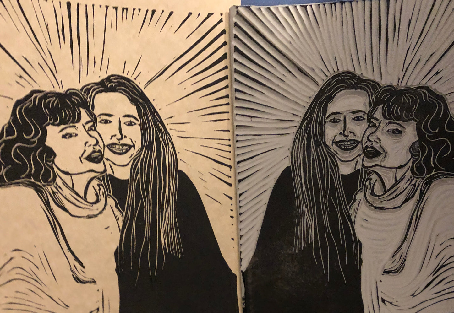 Human portrait size 11x14inches